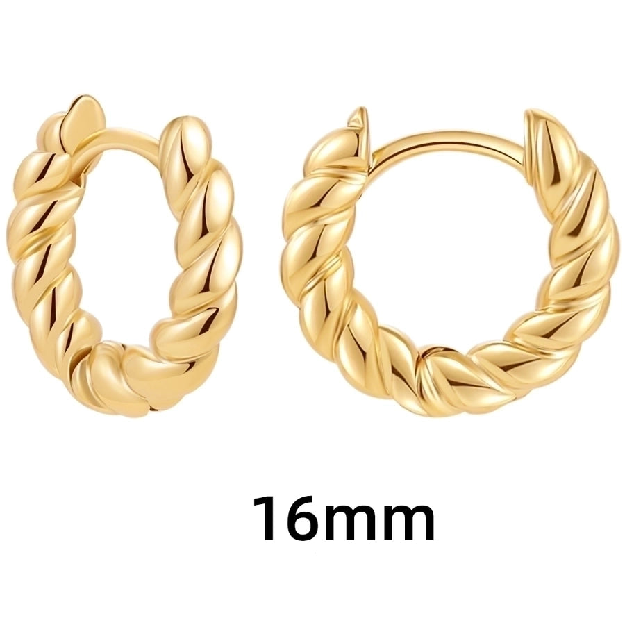 Shape Hoop Earings-1 pair