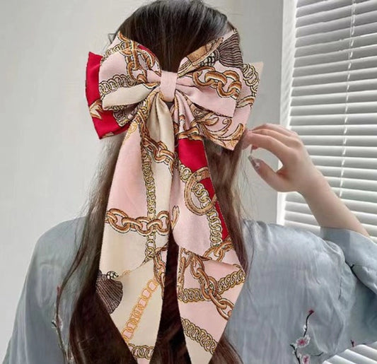 Printed Bow Knot Hairclip