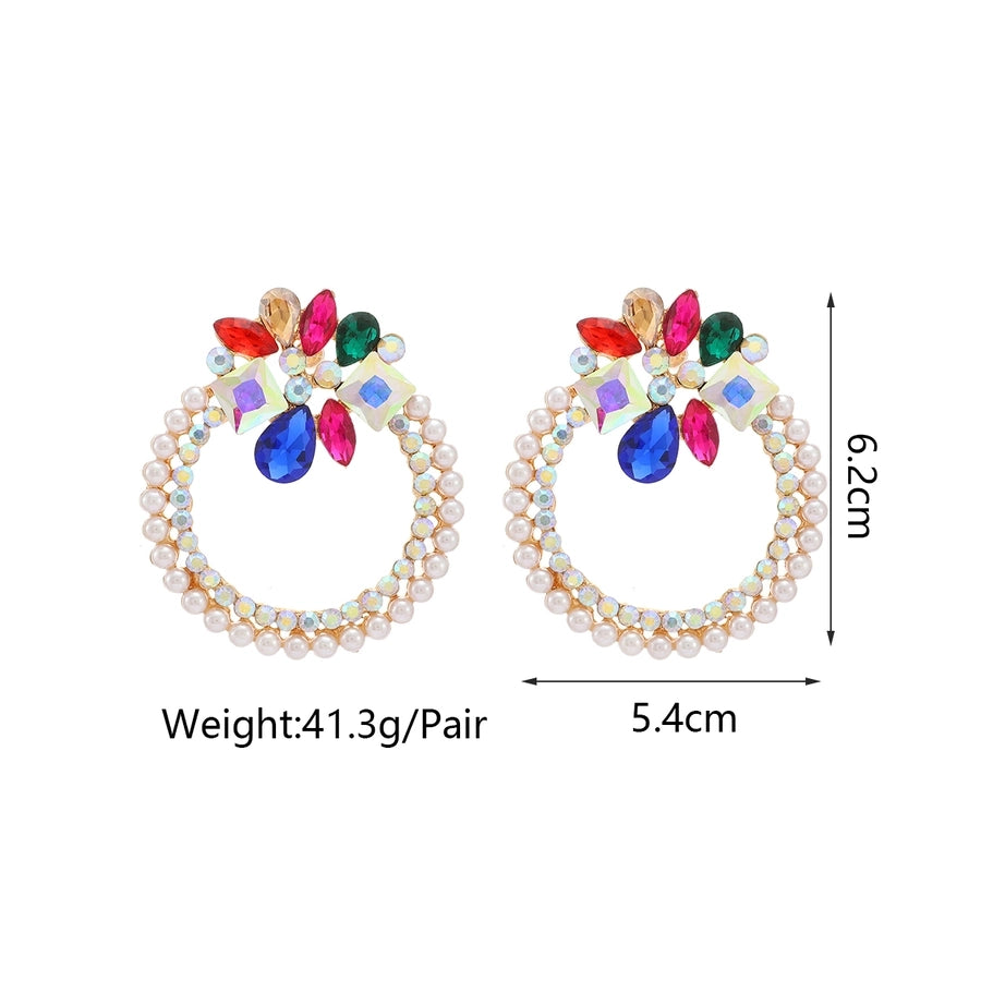 Round Glam Earrings