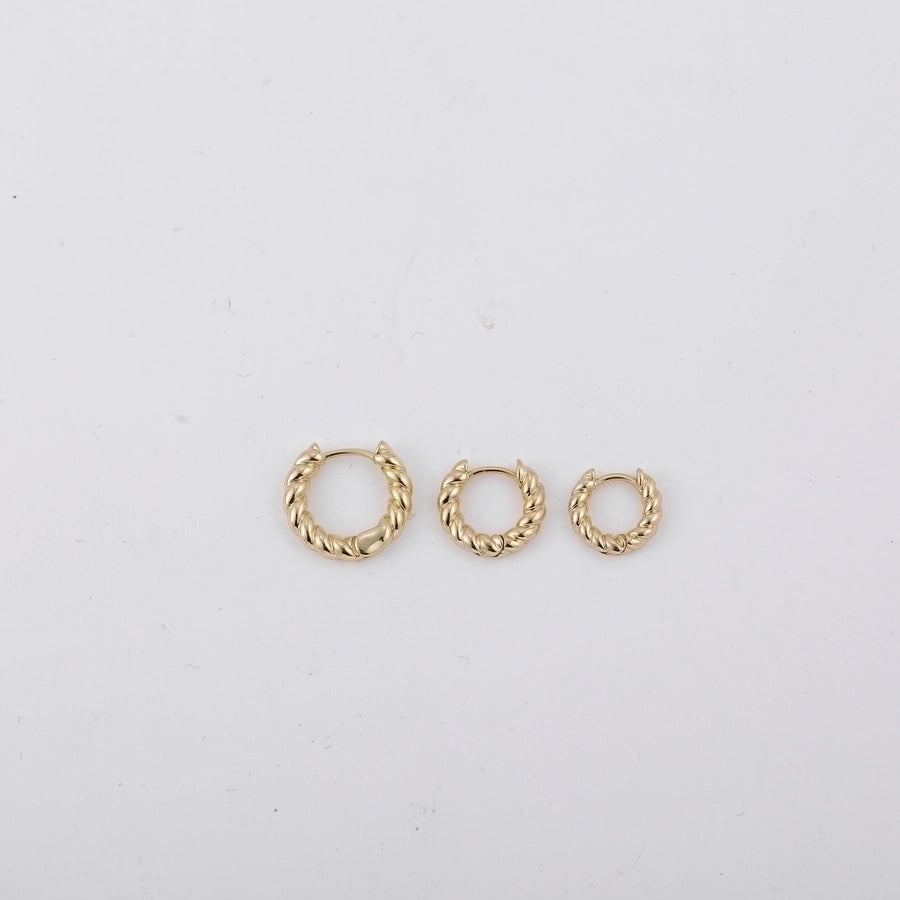 Shape Hoop Earings-1 pair