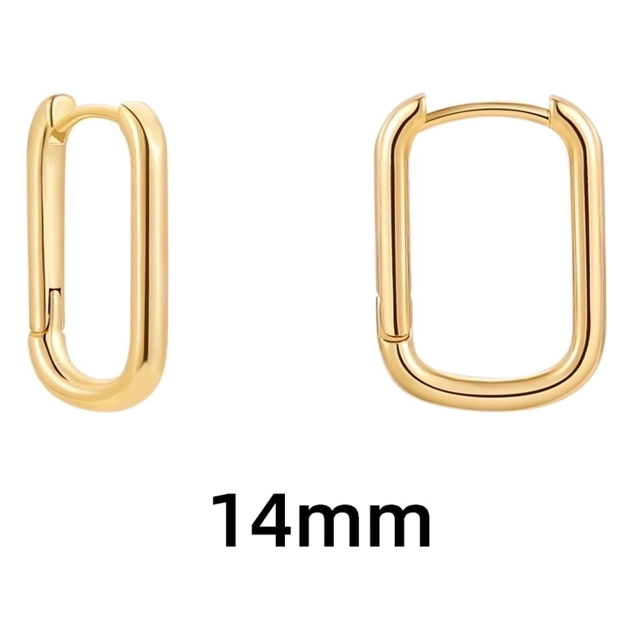 Shape Hoop Earings-1 pair