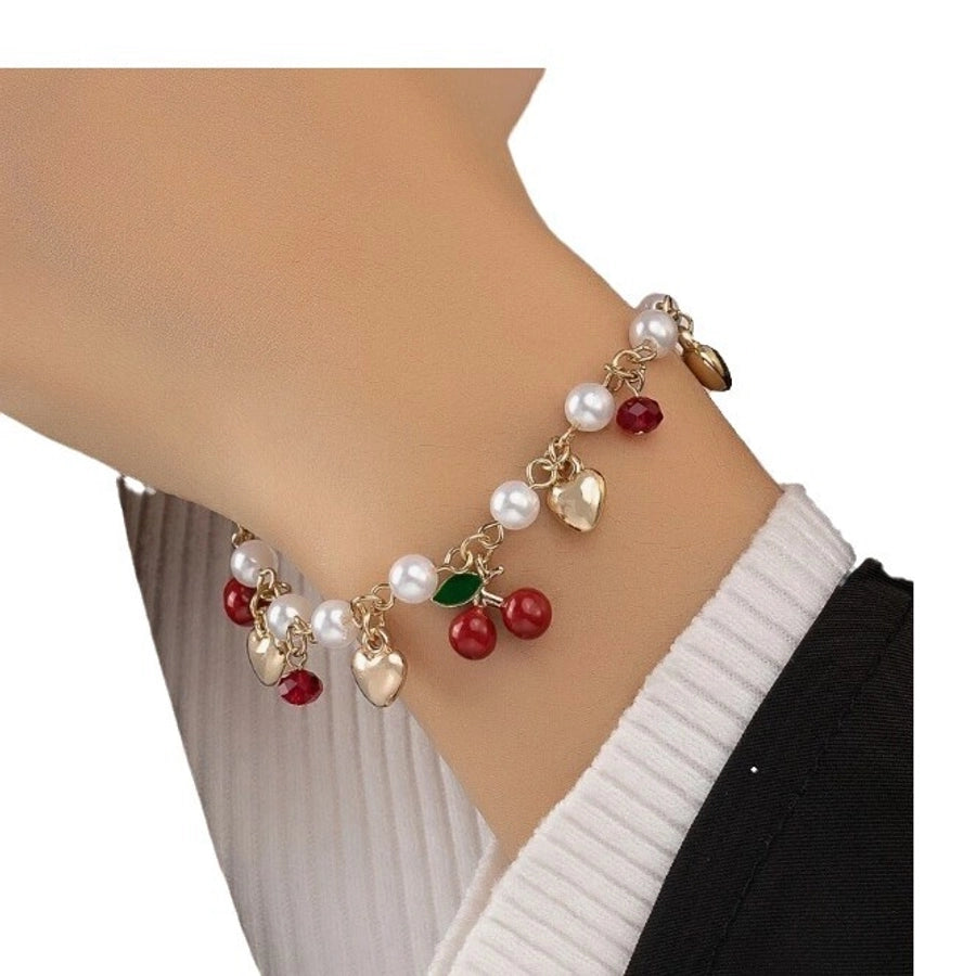 Cherries & Hearts Bracelet