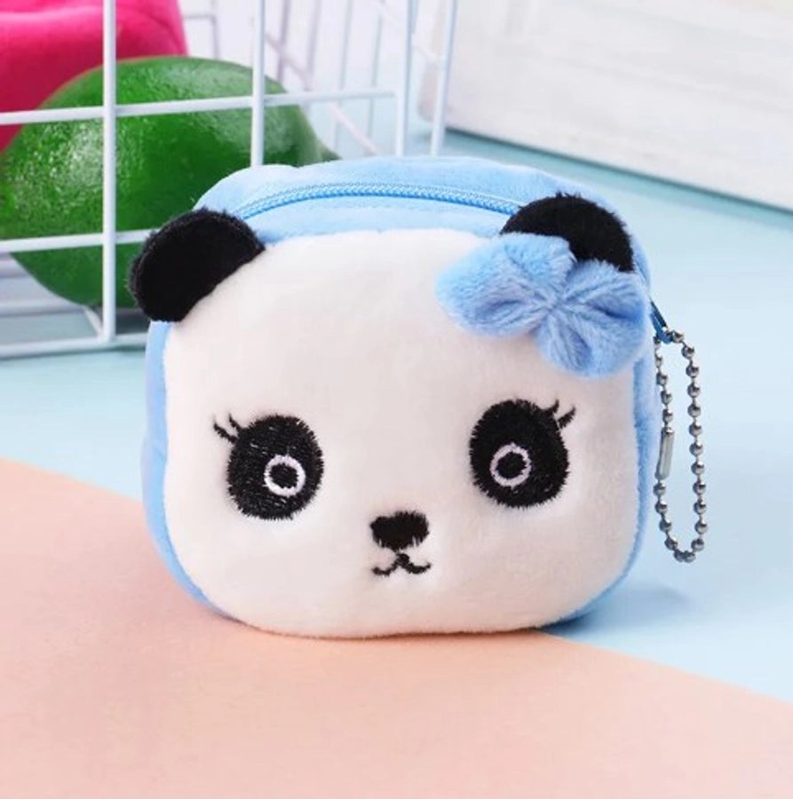 Plush zip pouch