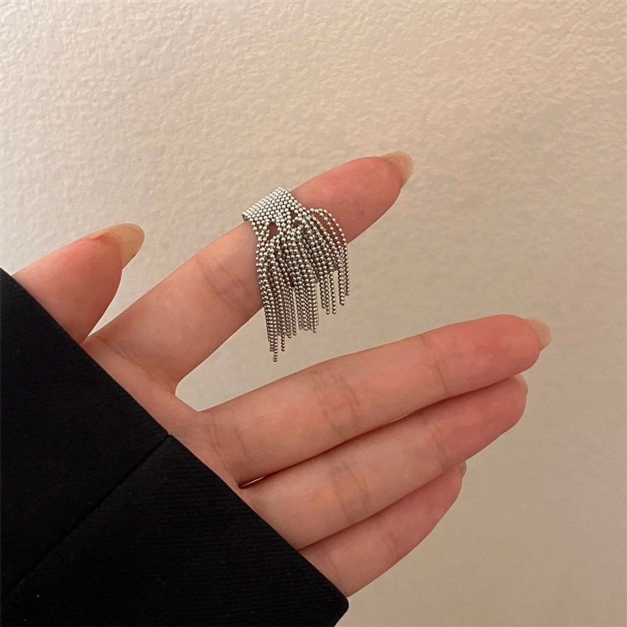 Retro Tassel Open Rings