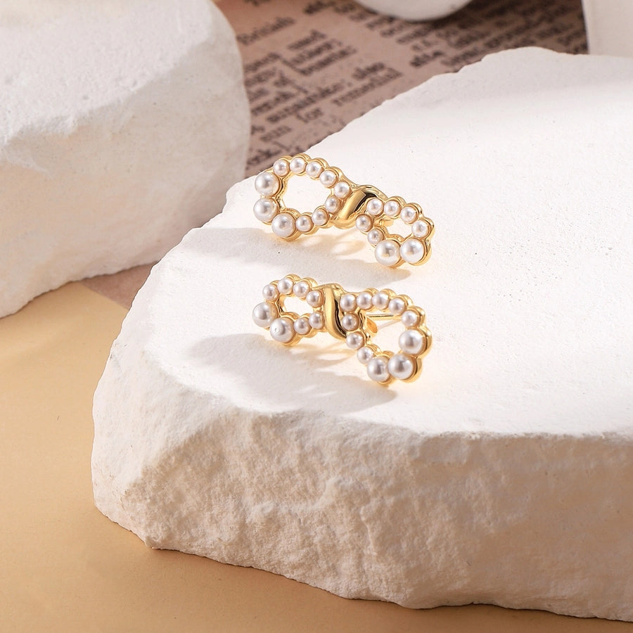 Elegant Bow KnotEar Studs (14K Gold Plated)