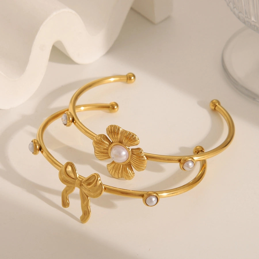 Gold and Pearl Bracelet (18K Gold)