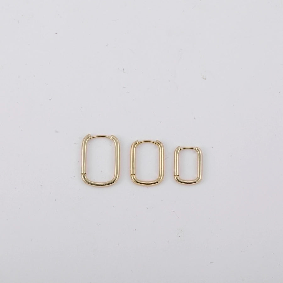 Shape Hoop Earings-1 pair