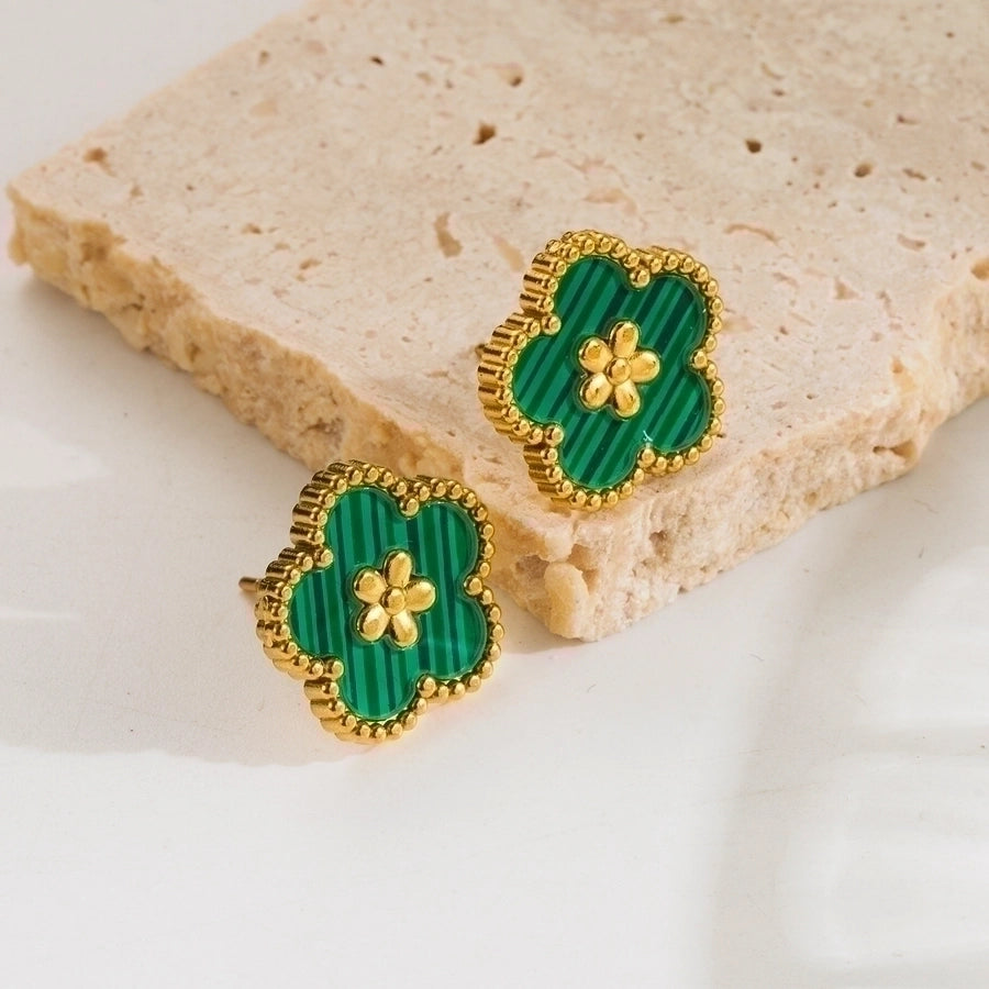 Sweet Flower Earrings (18K Gold Plated)