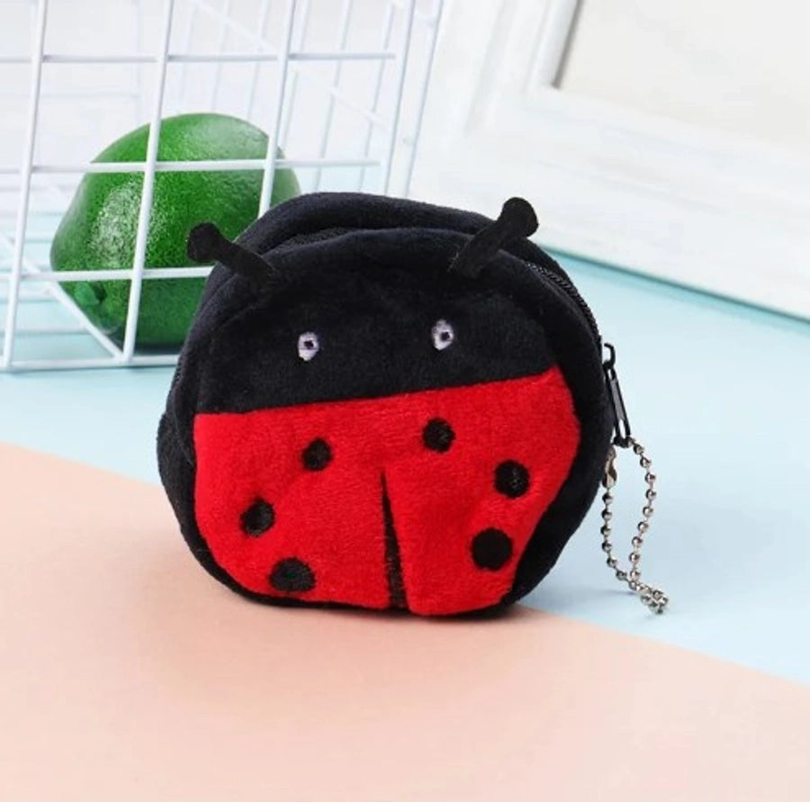 Plush zip pouch