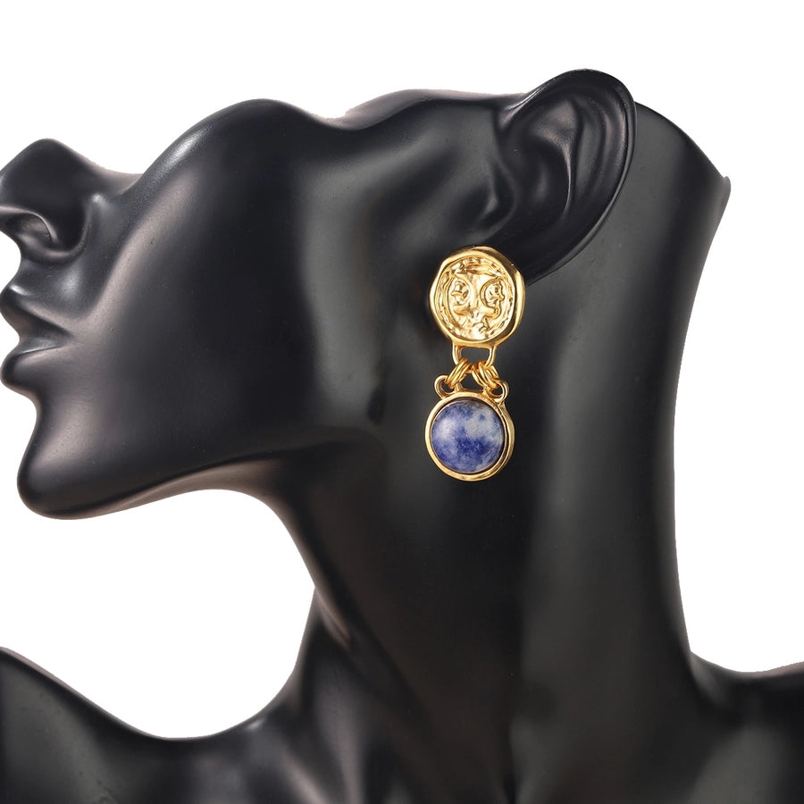 Medieval Gold Drop Earrings