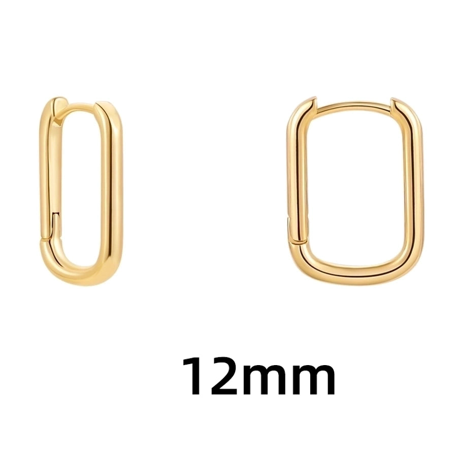 Shape Hoop Earings-1 pair