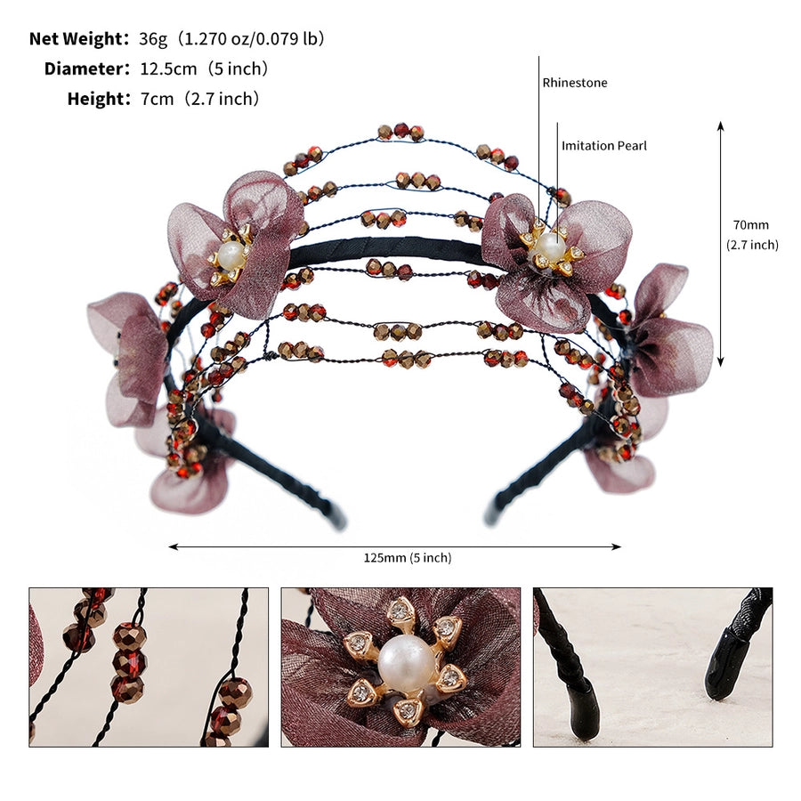 Flower Crystal Hair Band