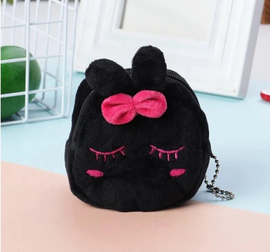 Plush zip pouch