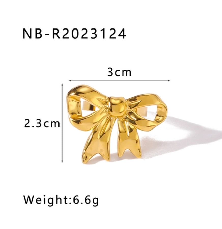 Gold Bow Knot Collection (18K Gold Plated)