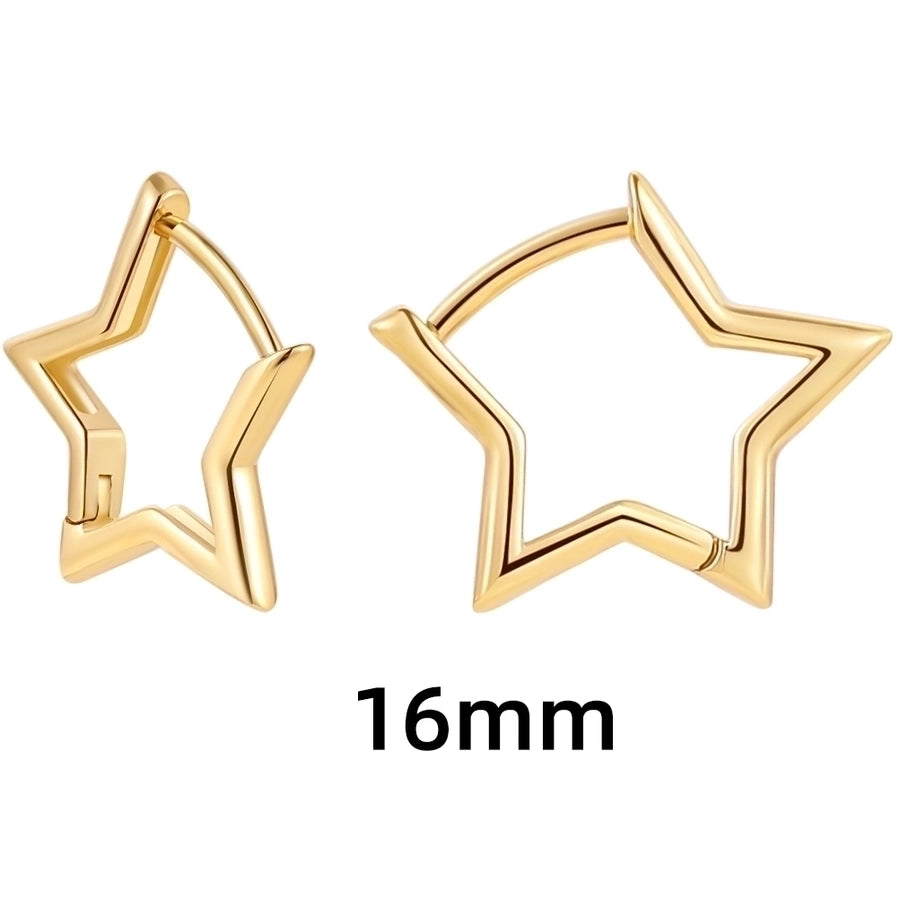 Shape Hoop Earings-1 pair