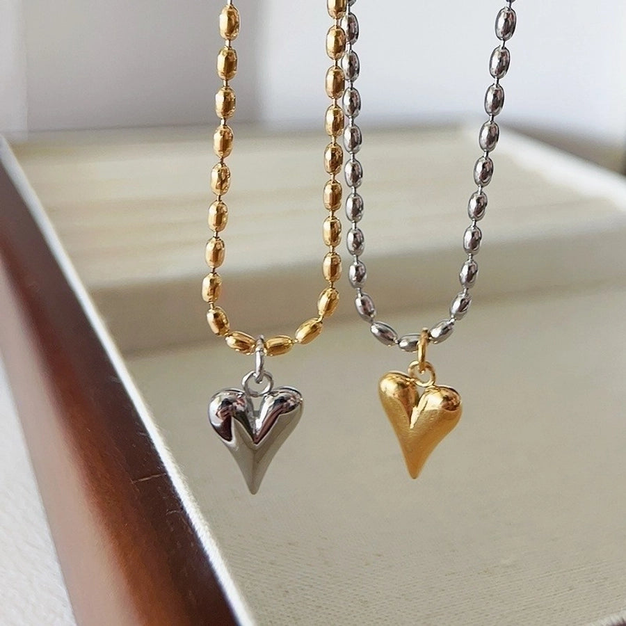 Classic Heart Necklace-18K Gold Plated