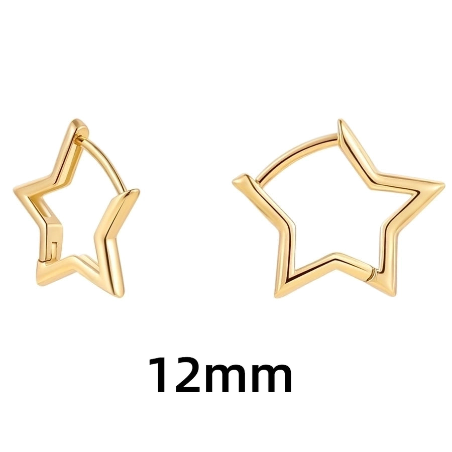 Shape Hoop Earings-1 pair