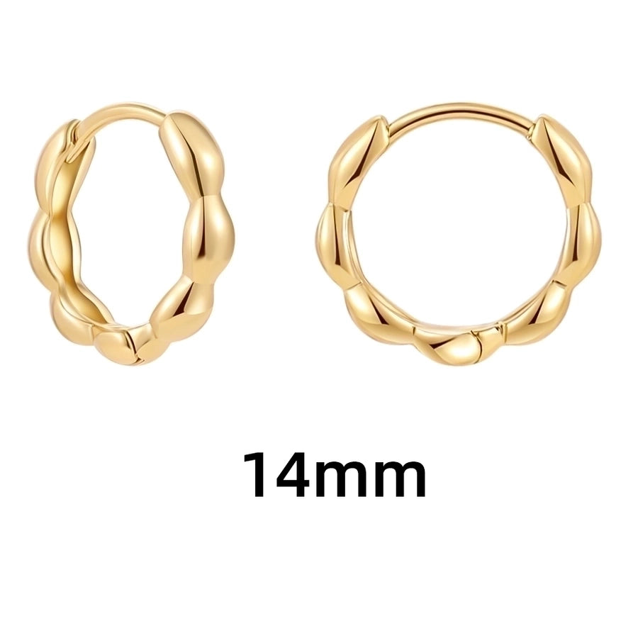 Shape Hoop Earings-1 pair