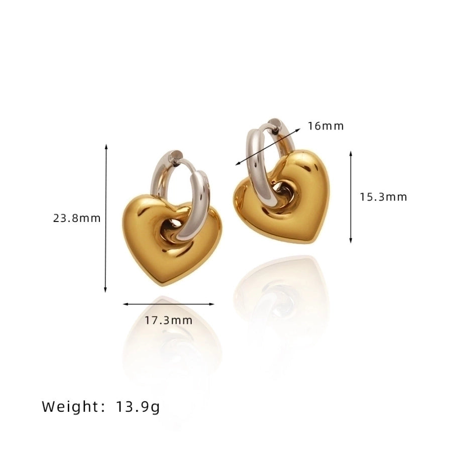 Lock the Heart drop earrings