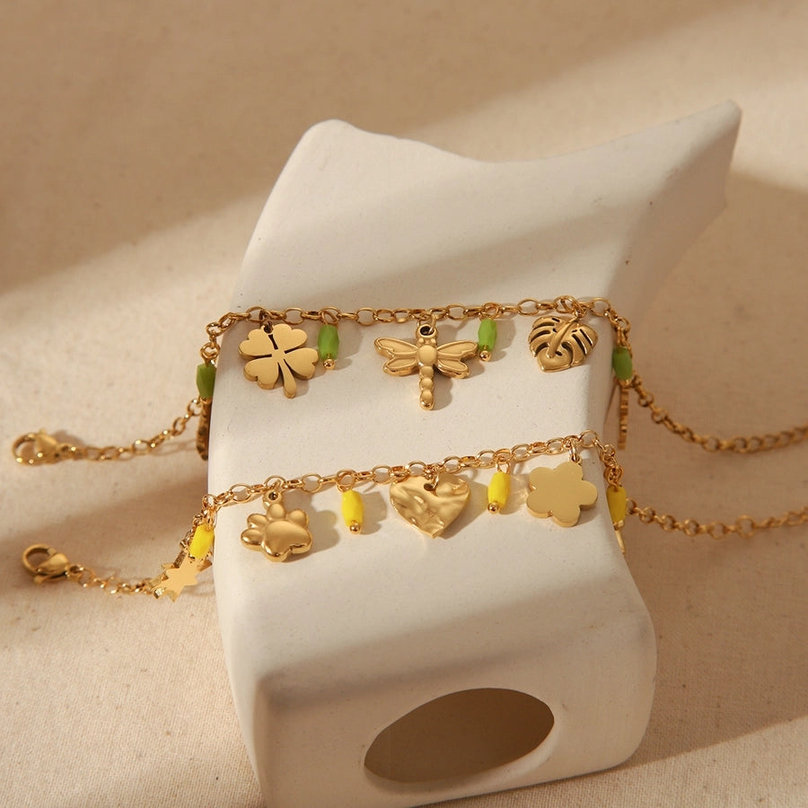 French Style Charm Bracelet (18K Gold)