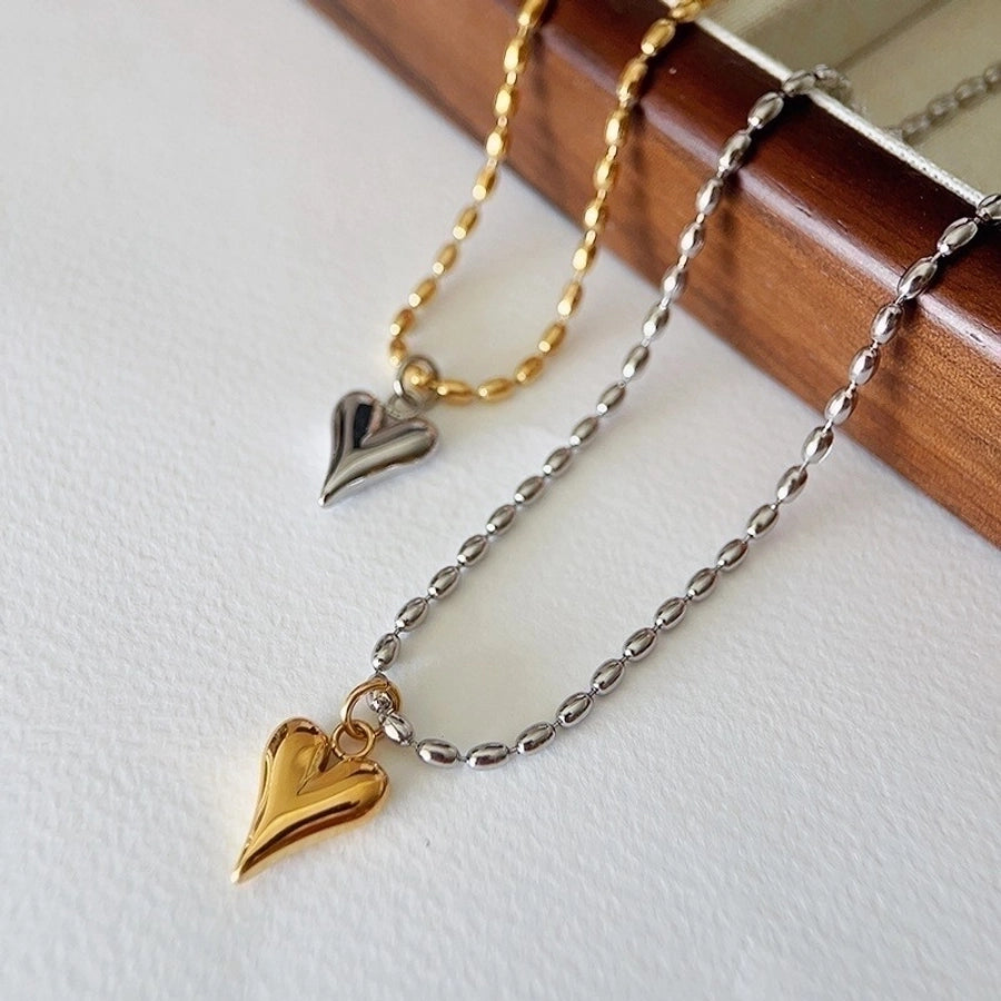 Classic Heart Necklace-18K Gold Plated