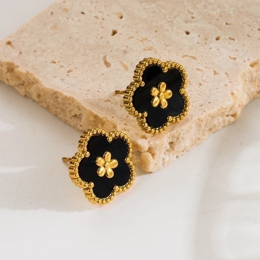 Sweet Flower Earrings (18K Gold Plated)