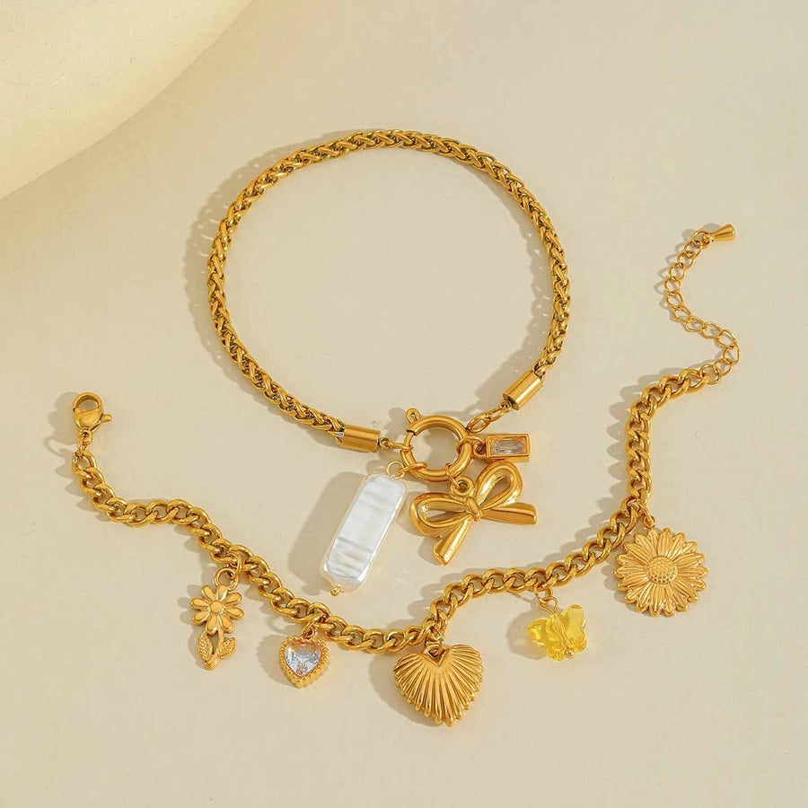 Bow Chain Bracelet (18K Gold Plated)