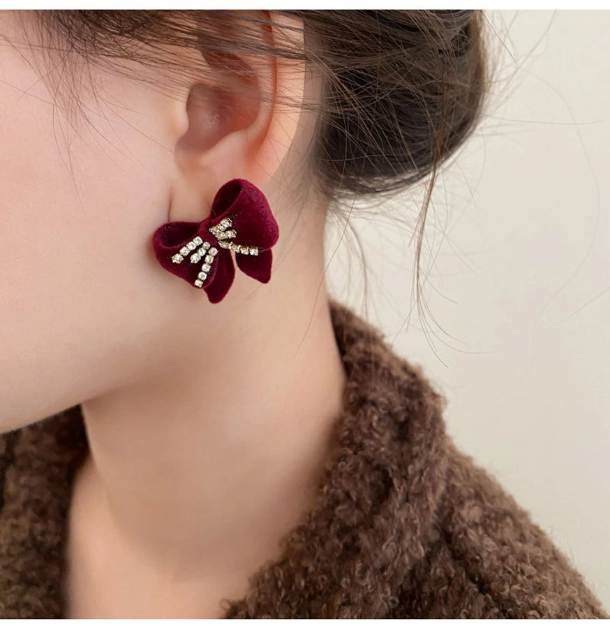 Bow Knot Alloy Ear Studs